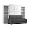Bestar Pur Queen Murphy Bed, Two Storage Units And A Sofa 115 in 26783-000017 - alternate 1